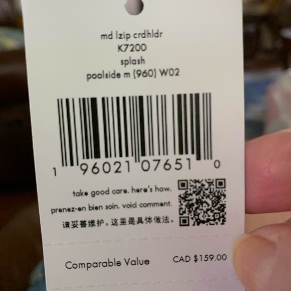 kate spade Poolside Smooth Leather Card Case Wallet NWT - Picture 8 of 8